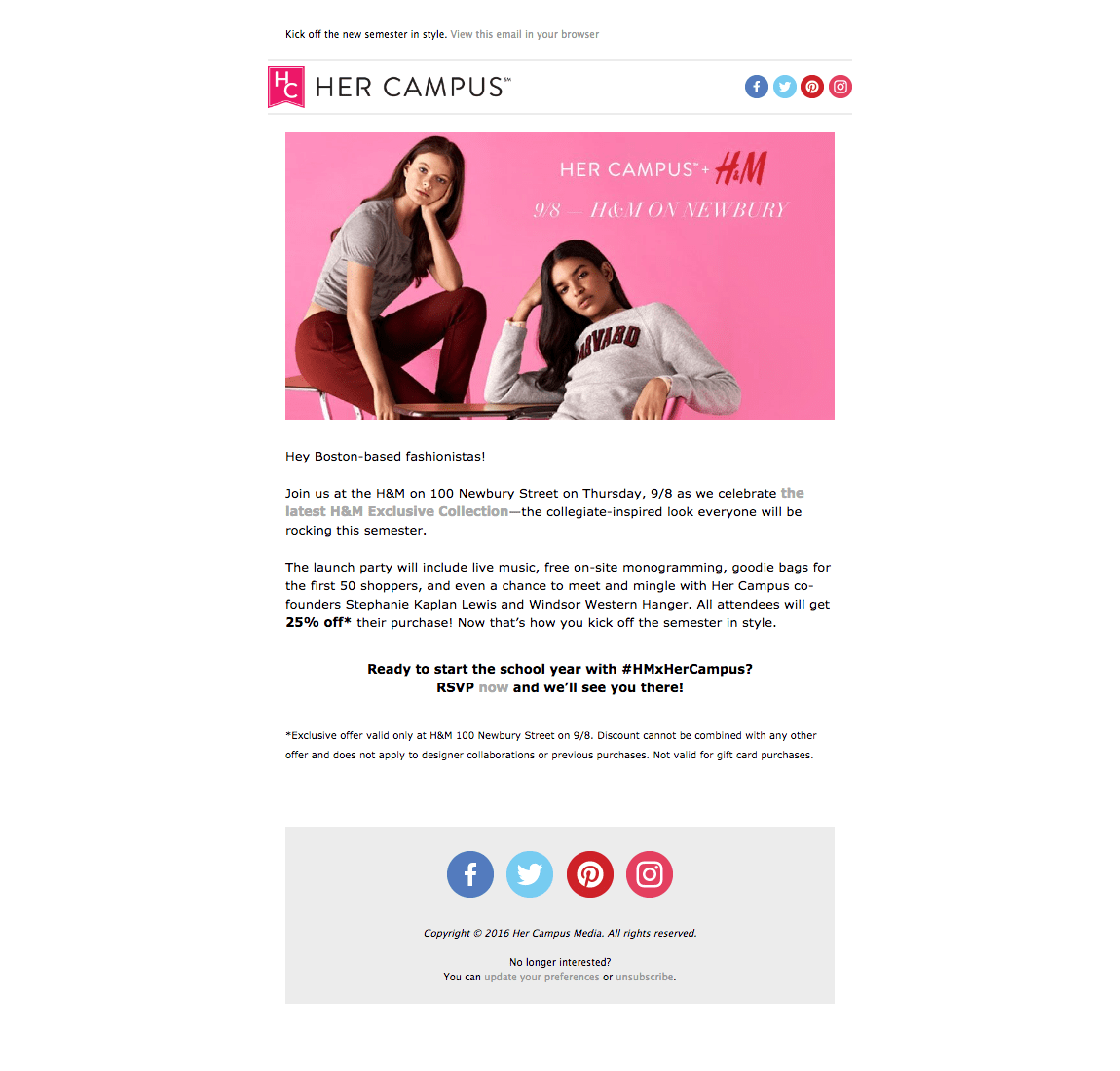 Her Campus x H&M Boston_9.2.16